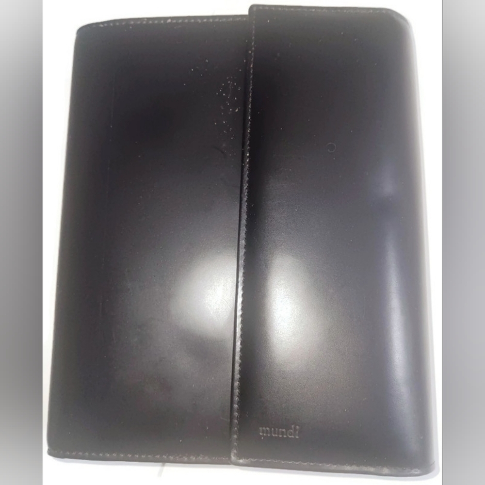 MUNDI PORTFOLIO Undated Agenda Organizer, BLACK